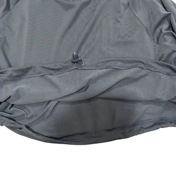 Gymshark Sweat Seamless Long Sleeve Crop Top Size L Steel Blue - Picture 6 of 7